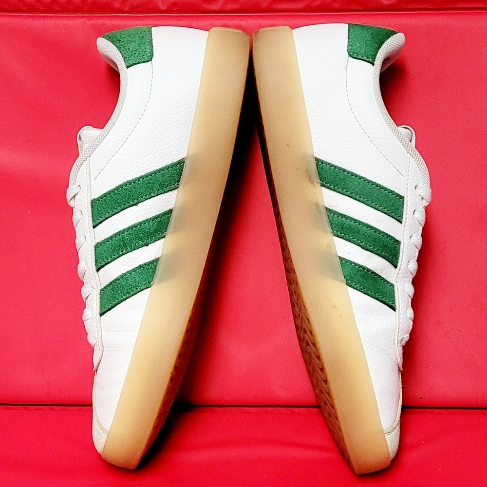 Adidas VL Court 3.0 Green Stripes Men's Casual Sneakers #133595173 size 8 - Picture 6 of 11